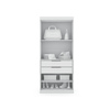 Manhattan Comfort Mulberry 2.0 Wardrobe Closet, White 121GMC1